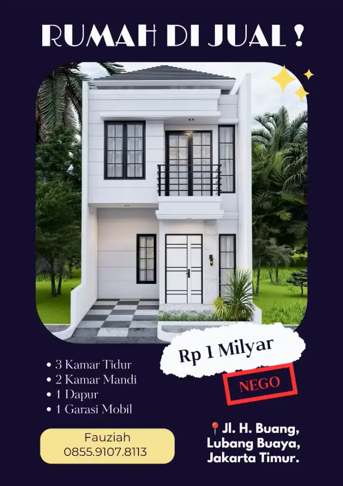 RUMAH SISA 2 UNIT DI CIPAYUNG LUBANG BUAYA