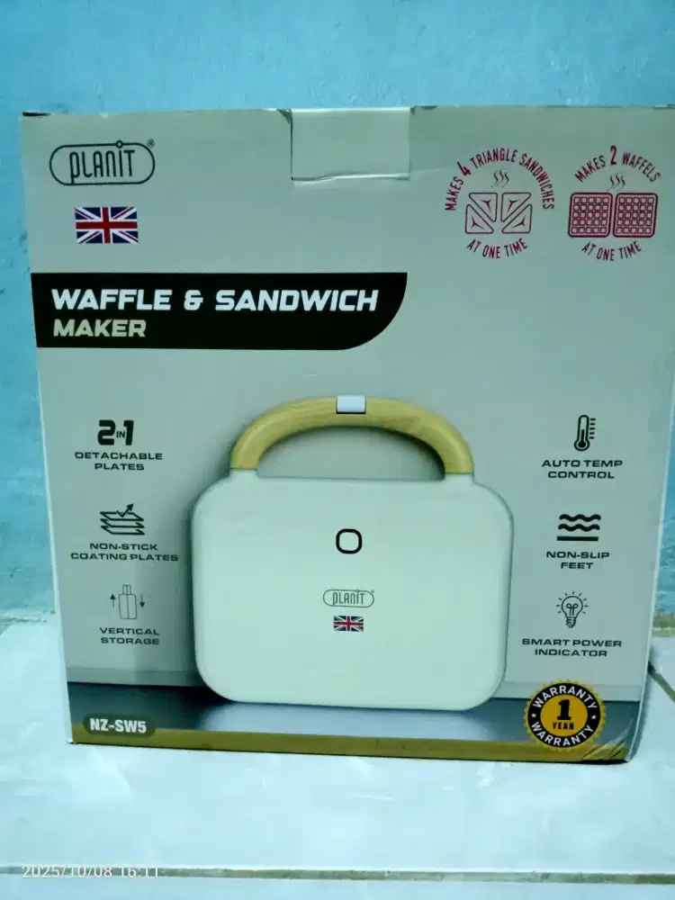 Planit Waffle& sandwich Maker