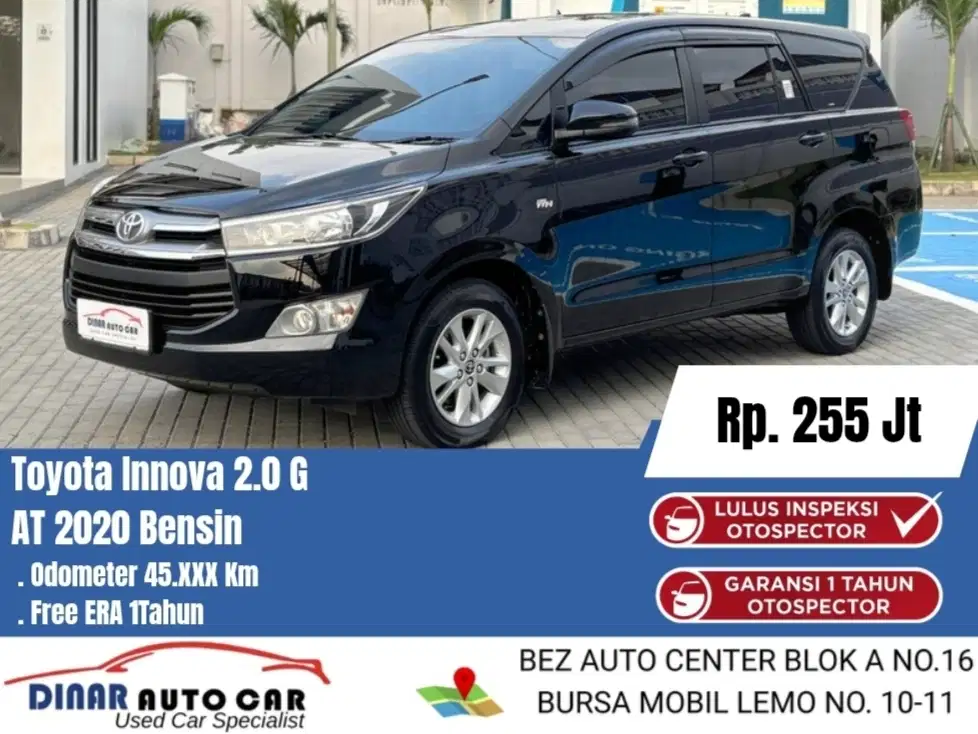 (25Jt) Innova Reborn G Bensin 2020 Matic Km 45Rb Warenty 1Th *Dinar*