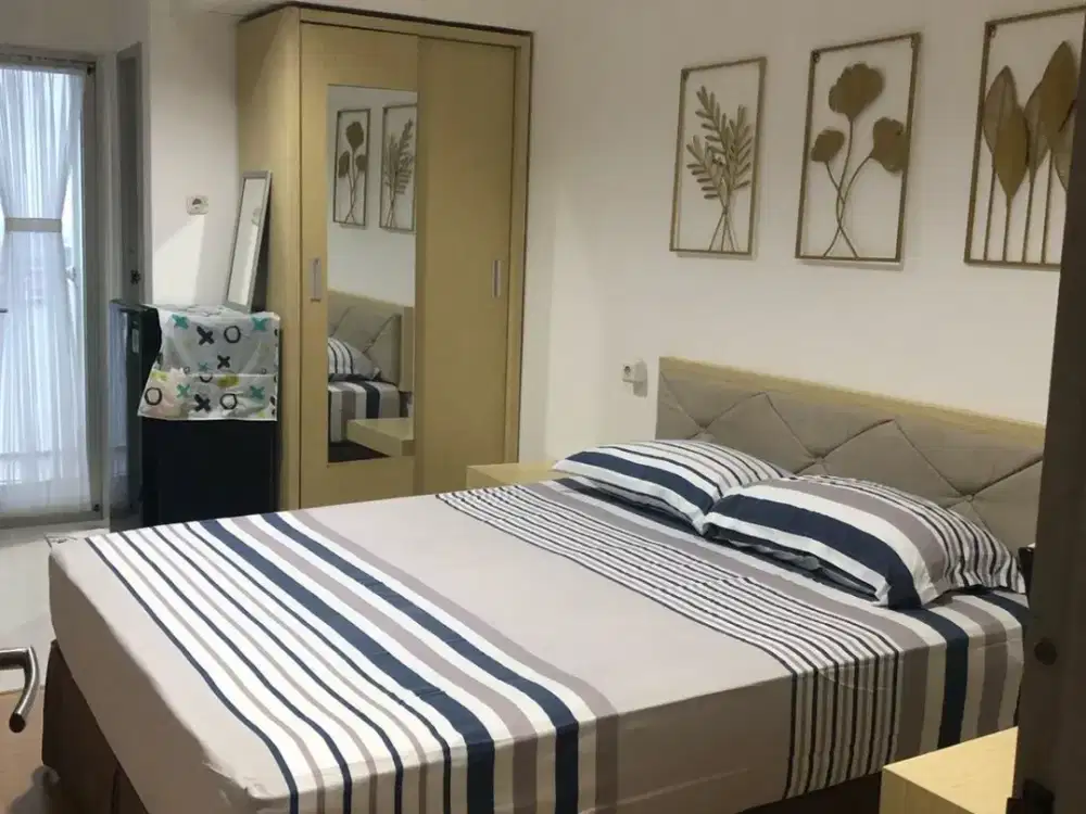 DISEWAKAN Apartemen GUNAWANGSA MANYAR TOWER A LOBBY HOTEL  1BR Full Furnished Bagus