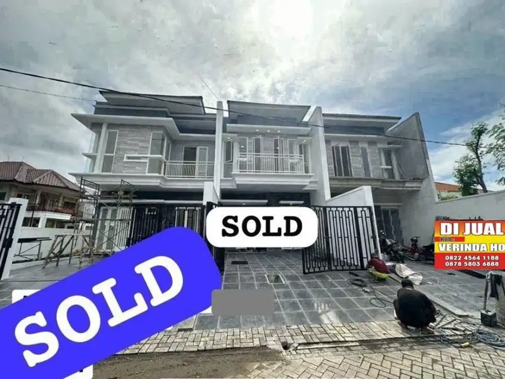 Dijual Rumah New Gress Modern Minimalis 2 Lantai Jemursari Surabaya Selatan dekat Raya Jemursari