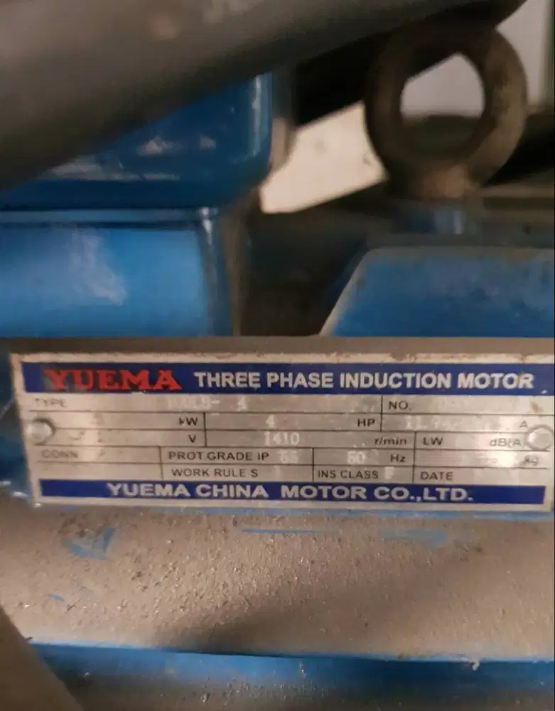Dinamo Elektro motor Yuema 4 PK 3 KW 1400 RPM 4 Pole 3 Phase