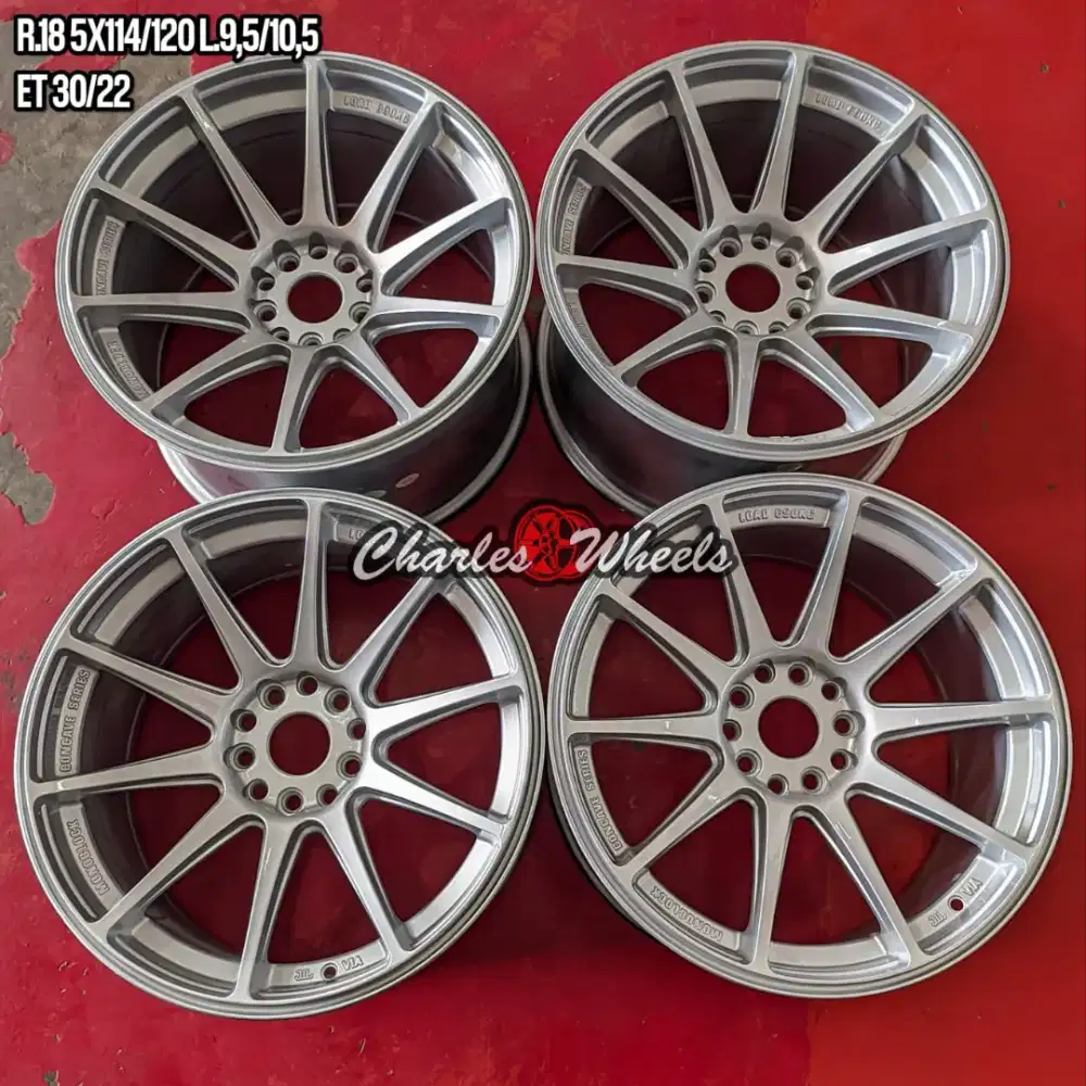 Jual velg r18 5x114 5x120 bmw e46 f30 f10 civic camry dll
