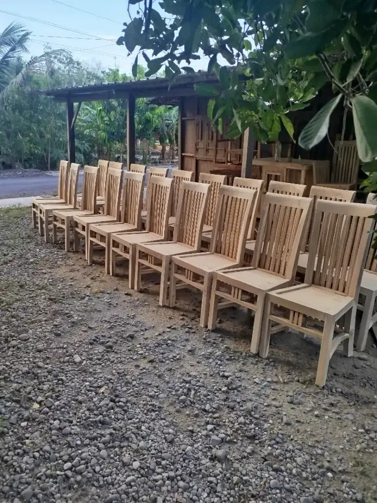 Kursi resto plitur/ tanpa plitur free ongkir