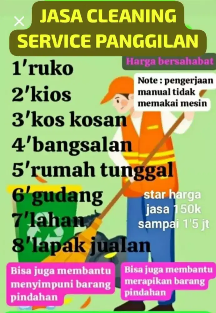 Cari kerjaan bersih bersih