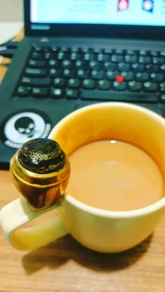 Cincin MB (Monta Bassi) Puser Bumi Ring Kuningan Asli Tebal, Size 9.