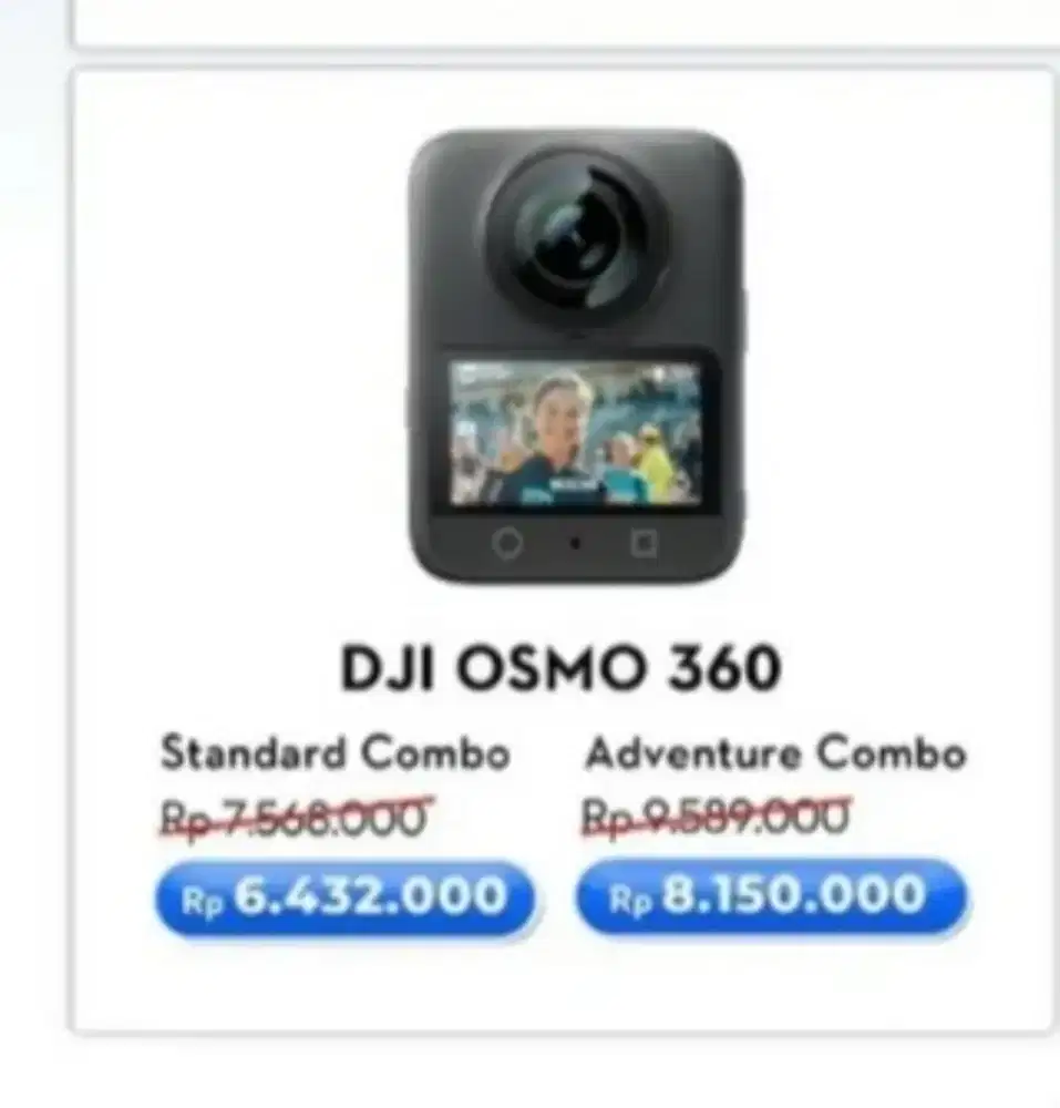 Cicilan kamera dji osmo 360 cuma KTP