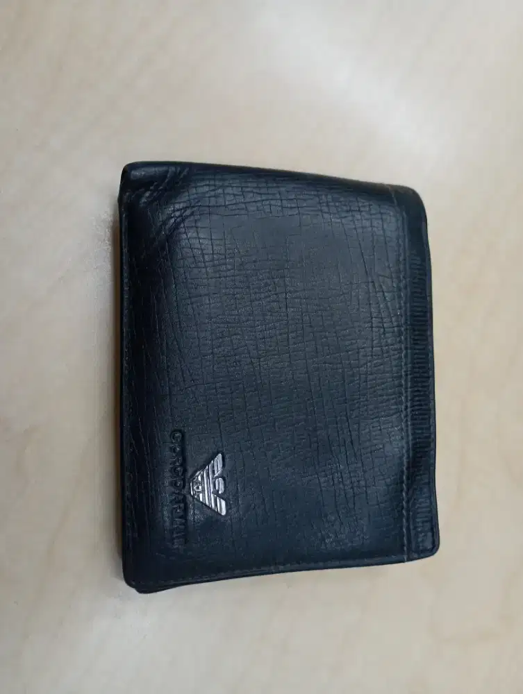 dompet kulit layak pakai giorgio armanani italy