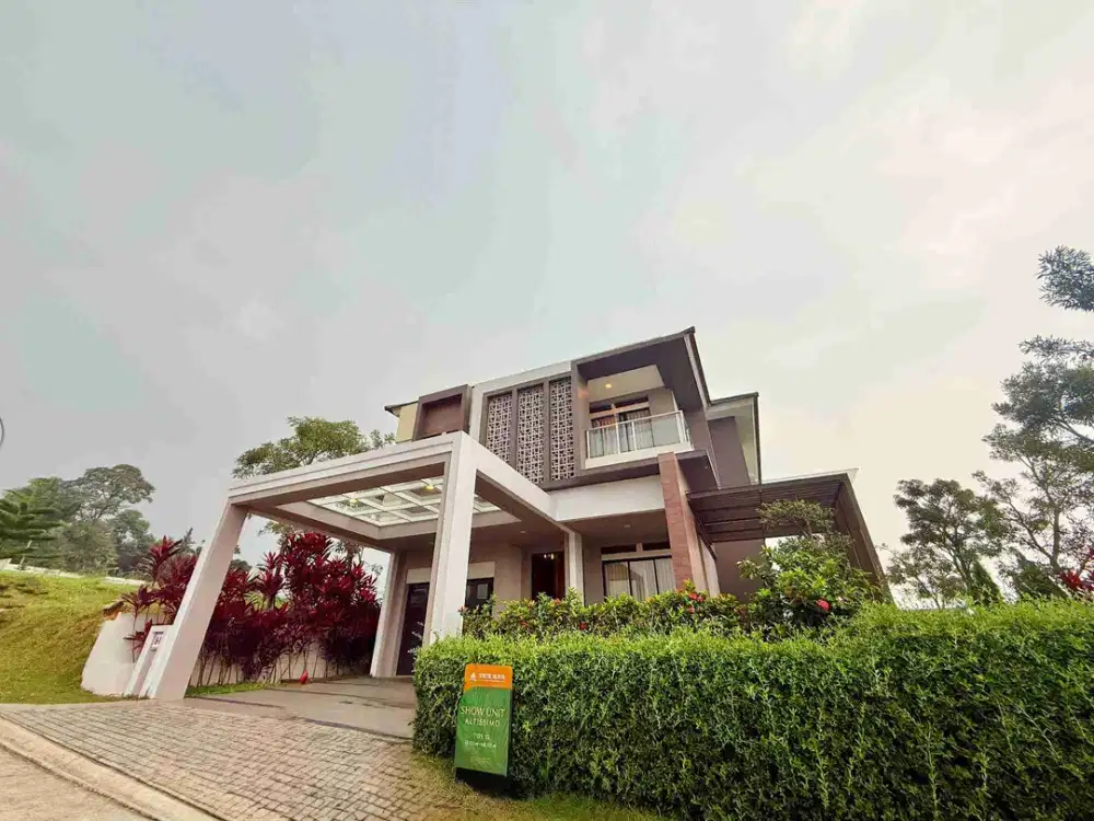 rumah premium strategis utk para sultan di ketinggian 300° di Sentul City Bogor