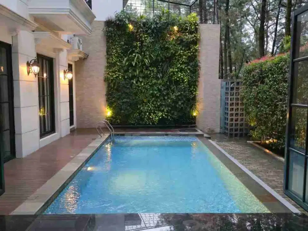 Rumah bergaya American classic full furnish di cluster terdepan dan premium di Sentul City Bogor