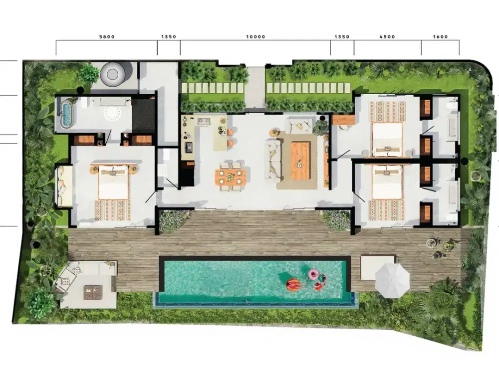 For Sale: 3BR Modern Villa with Sunken Pool Deck in Kaba-Kaba