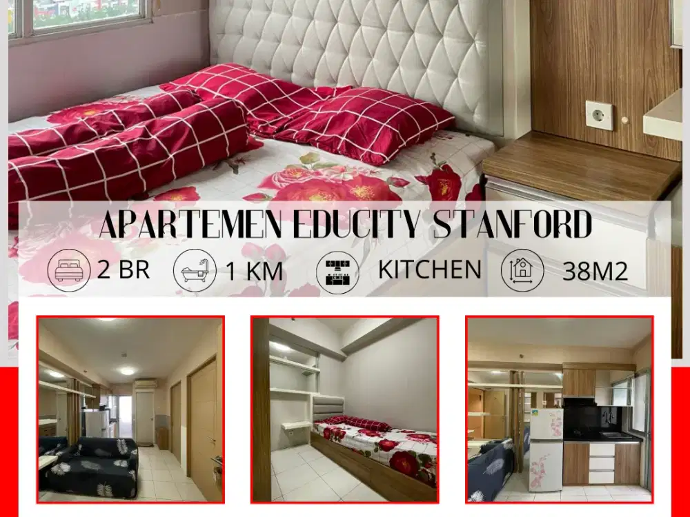 Disewakan Educity Stanford Type 2BR Furnished by  Vista Property