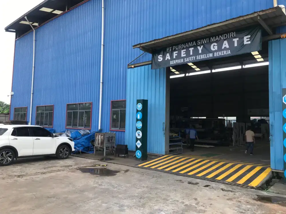 Gudang untuk usaha  Logistik atau Manufaktur, lokasi  strategis di kawasan Rest Area Jalan Tol Jakarta Cikampek KM19B,  Tambun Bekasi