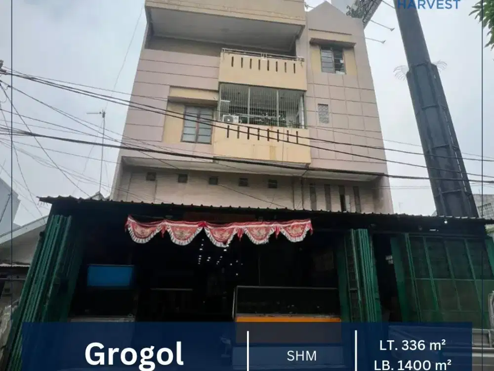 Disewakan Ruko Sangat Strategis di Pinggir Jalan Untuk Usaha & Tempat Tinggal, Grogol Jakarta Barat