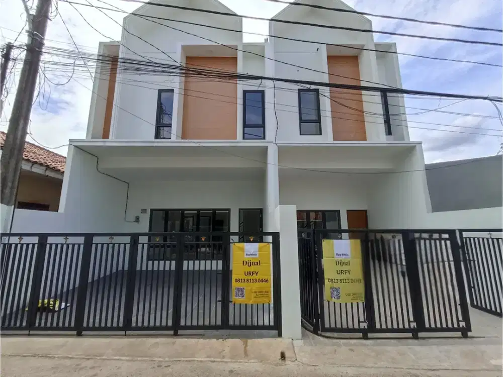 Rumah Baru Modern 2 Lt - Nyaman, Siap Huni di Lubang Buaya, Cipayung