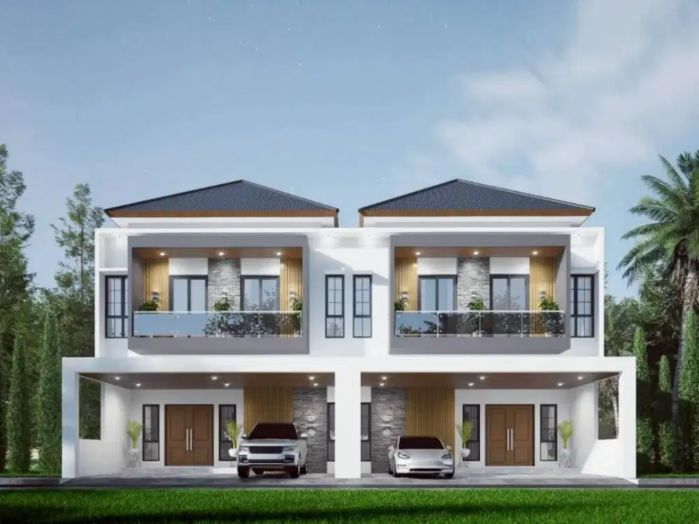 rumah 2 lantai luas full renovasi, semi furnish dan interior di Sukajadi, Batam Center