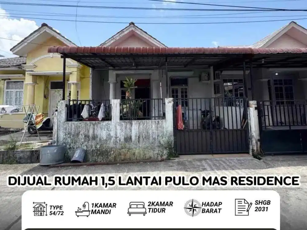 Dijual Rumah Pulomas Batam center