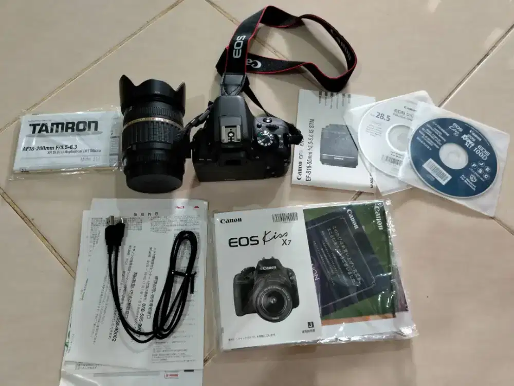 KAMERA CANON EOS KISS X7IS STM KIT BERSAMA LENSA TOMRON ORGINAL