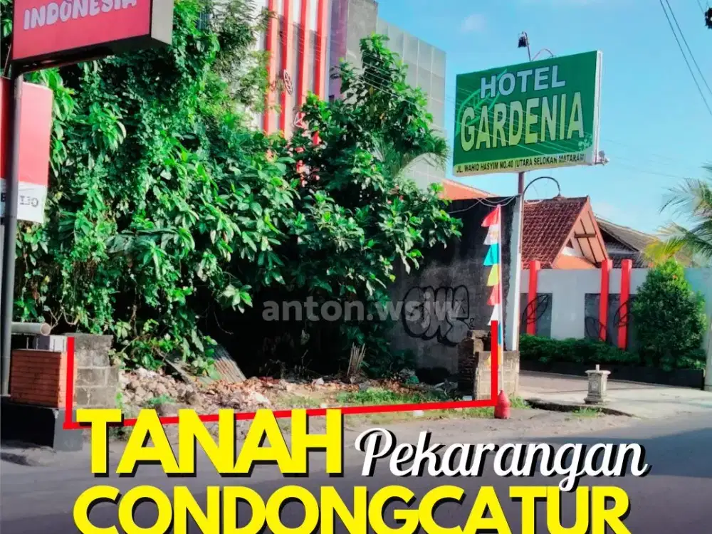 Tanah Bagus selatan Hotel Gardenia Jl.Wahid Hasyim Condongcatur Lt 543