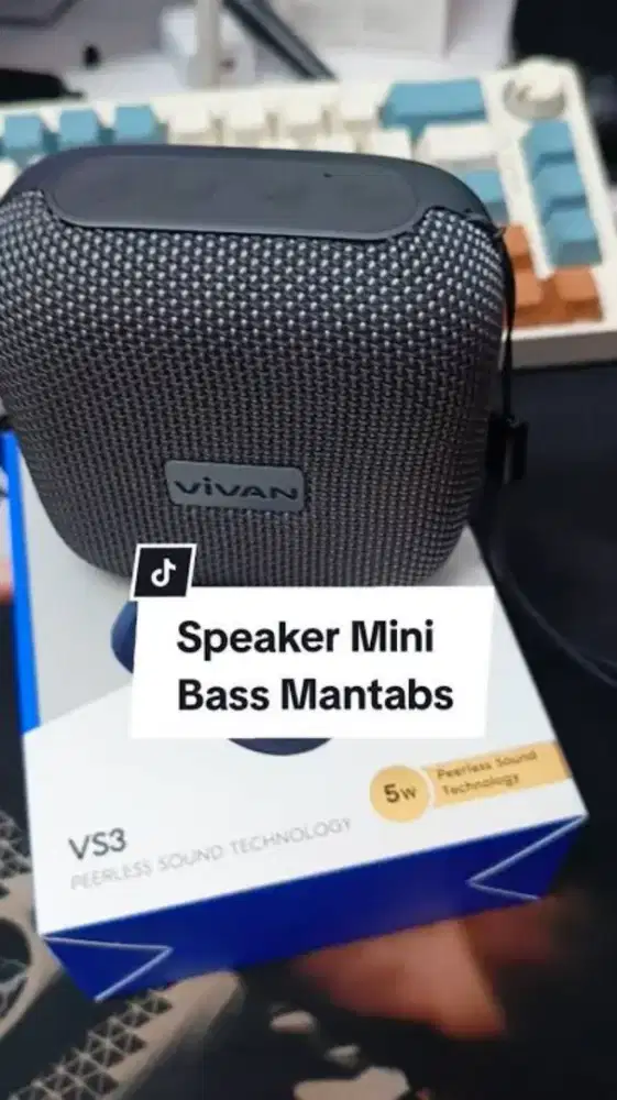 1PCS BARU SPEAKER BLUETOOTH VIVAN VS3 FULLBASS WATERPROOF Baterai awet
