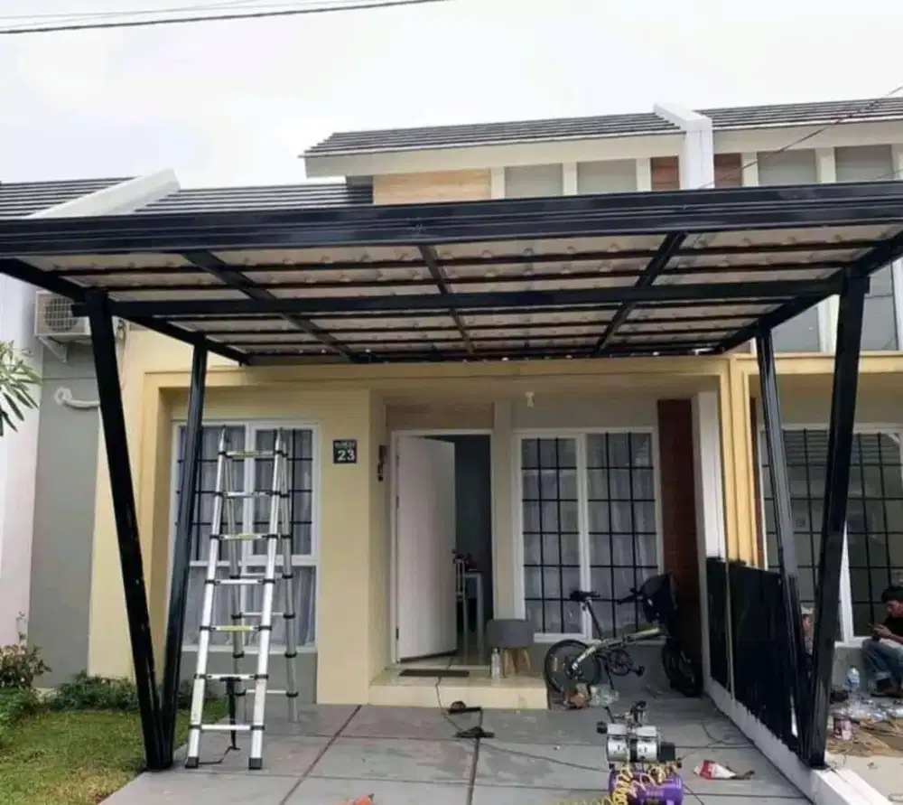 Kanopi baja ringan + talang air