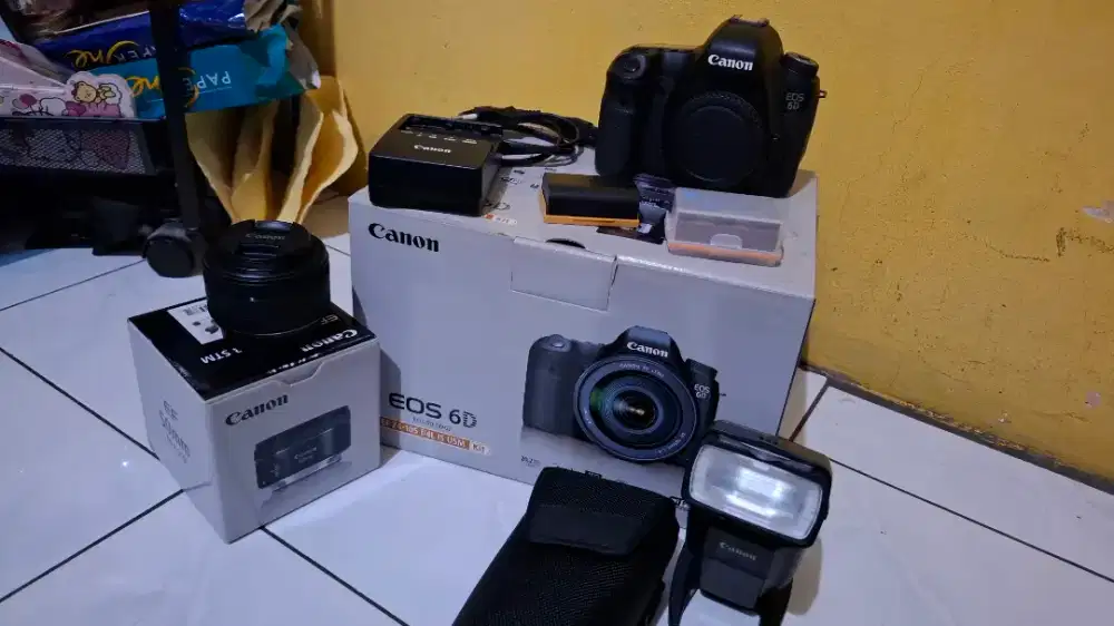 CANON 6D MARK I + 50mm f1.8 STM + Flash 430 EXiii