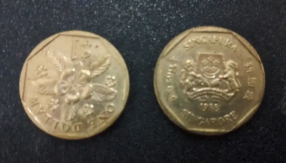 Jual koin dollar Singapura th.1989