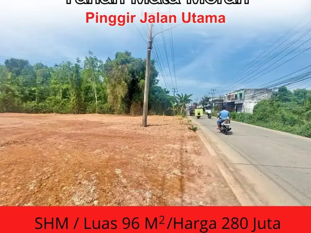 JUAL CEPAT TANAH PINGGIR JALAN MATA MERAH PALEMBANG