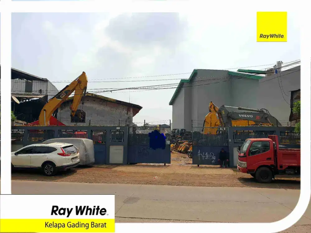 DIJUAL TANAH PARKIRAN KONTAINER/ ALAT BERAT DAN BANGUNAN KANTOR