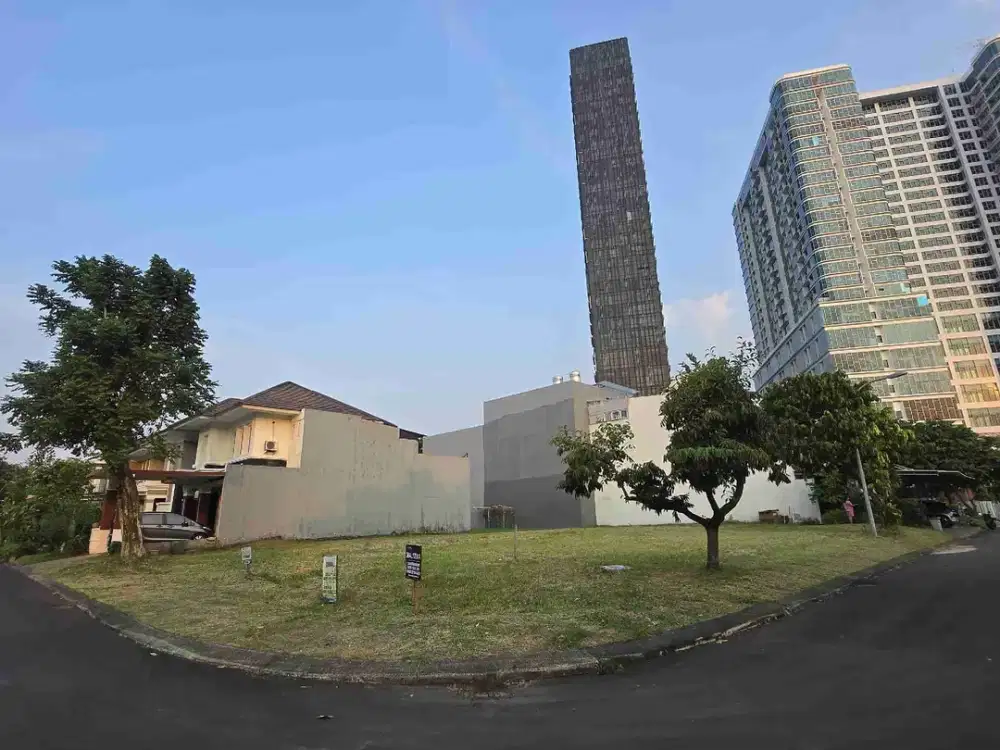 5 menit ke Living World! Kavling Hoek Kotak di Olivia Alam Sutera