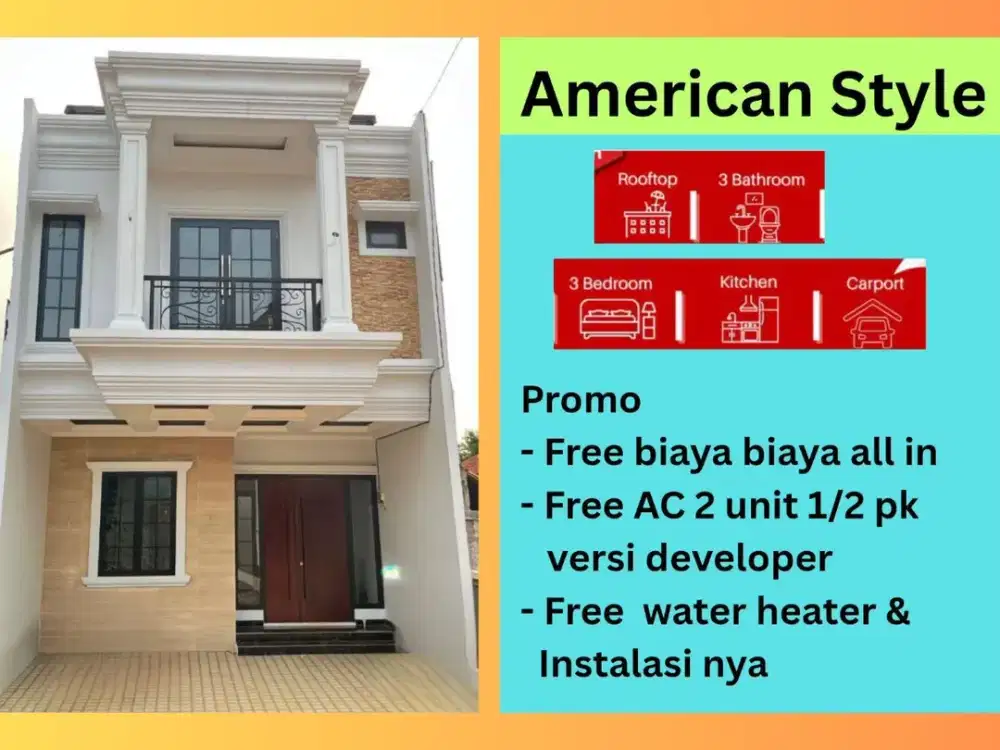 Cluster Mewah Cimanggis  Depok – 3KT, 2 Lantai, Dekat Tol & LRT, SHM, Harga Mulai 1 M-an, Bonus Menarik & Fasilitas Lengkap