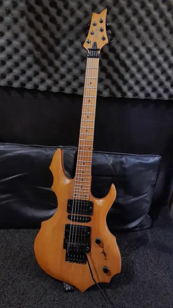 Gitar elektrik srhedder natural tromolo up down second