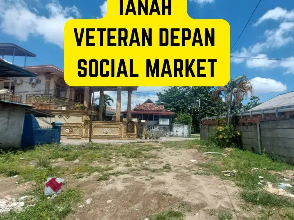 TANAH VETERAN DEPAN SOCIAL MARKET PALEMBANG