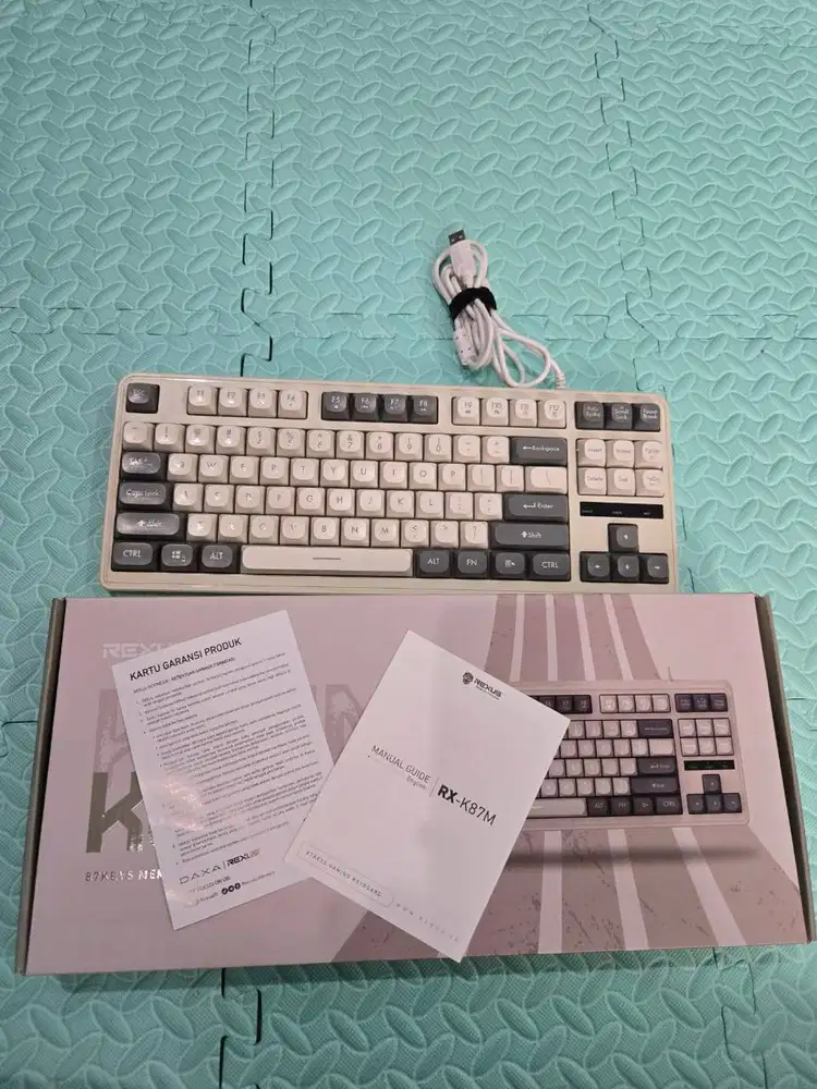 Keyboard Mechanical Rexus RX-K87M - Kondisi Mulus, Lengkap Box
