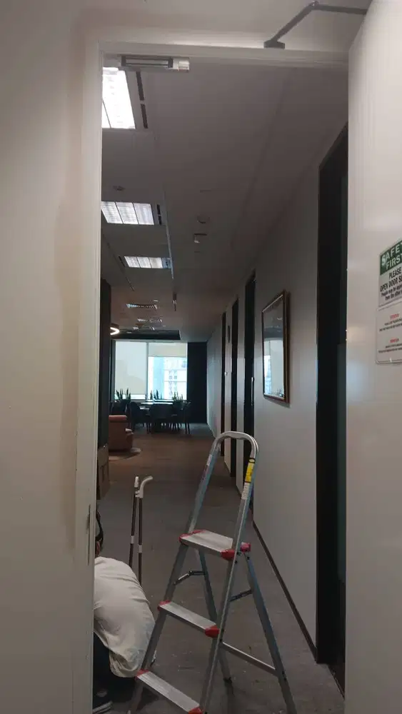 Pasang  Gypsum / PVC + WPC -MAMER PVC - LIS MOULDING + Kusen Aluminium