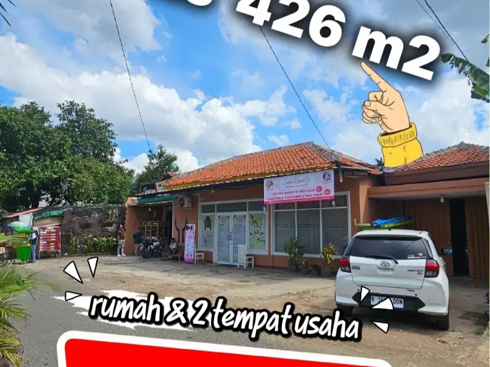 Dijual rumah dan 2 tempat usaha di belakang icon walk Tangerang