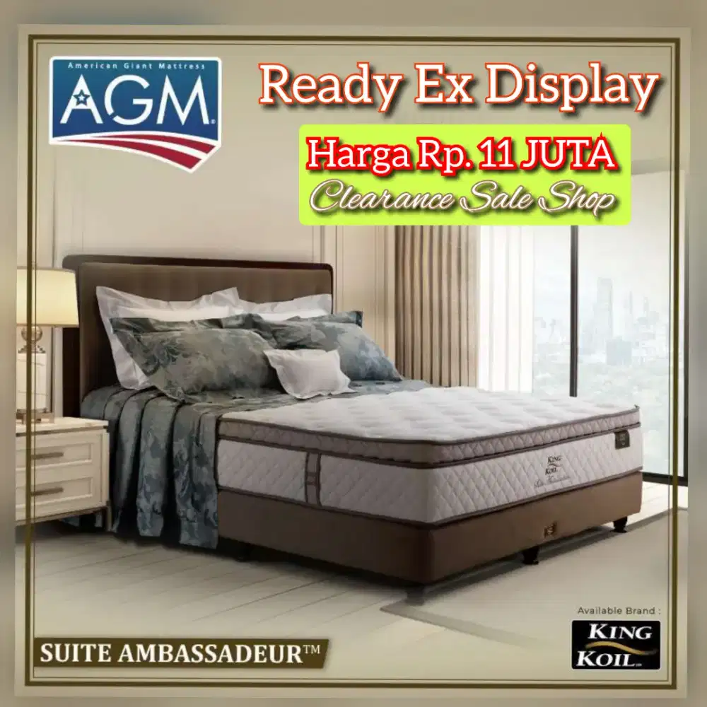 Kasur KING KOIL SUITE AMBASSADEUR FULLSET LENGKAP