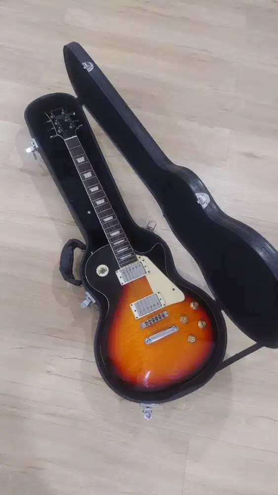 Gitar LEGACY model les paul full original warna sunburst