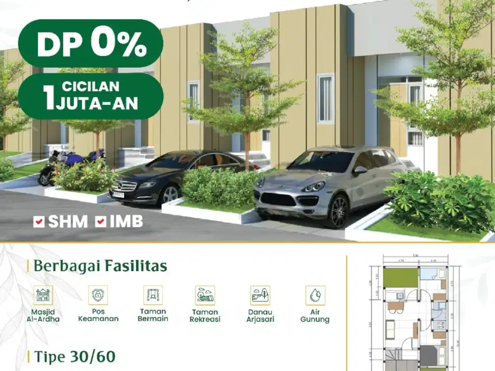 Hanya 1 juta an sebulan. T. 30/60 Arjasari. Bandung