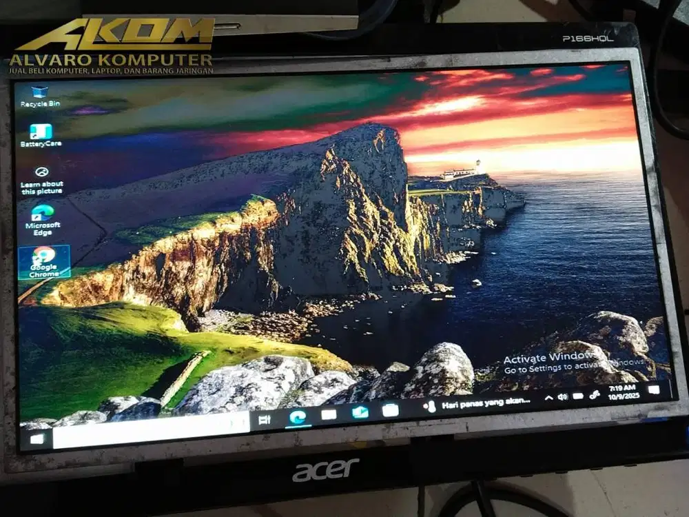 Layar Laptop Led 14 inch Tebal 40pin minus layak pakai