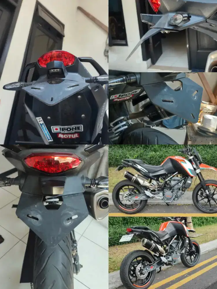 spakbor belakang ekor pendek/tailtidy merk evotech KTM DUKE 200/250 CC