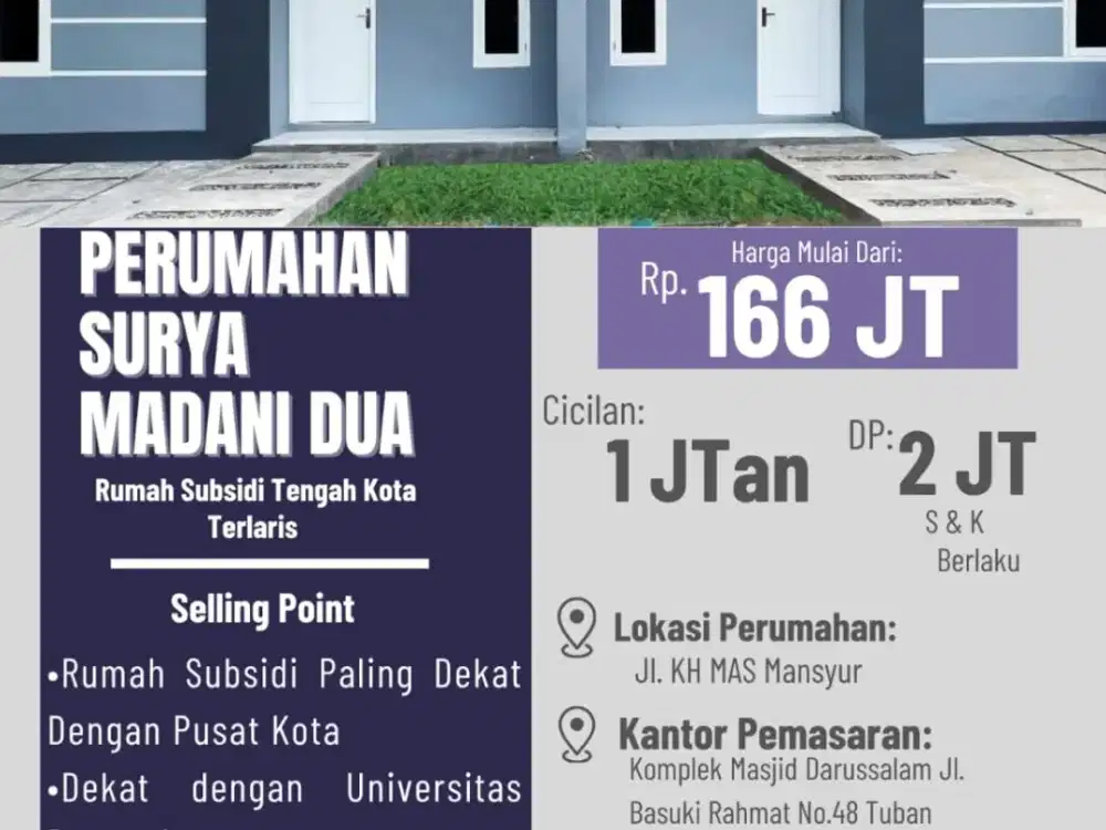 Rumah Subsidi Paling Dekat Dengan Pusat Kota