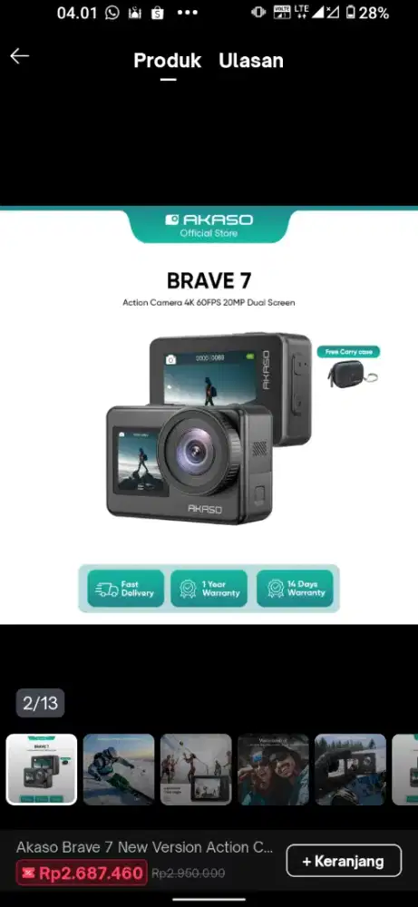 Camera Akaso Brave 7