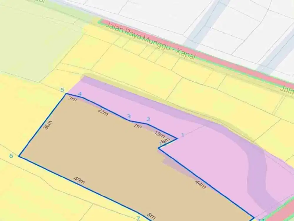 DIJUAL TANAH PINGGIR JALAN TUMBAK BAYUH