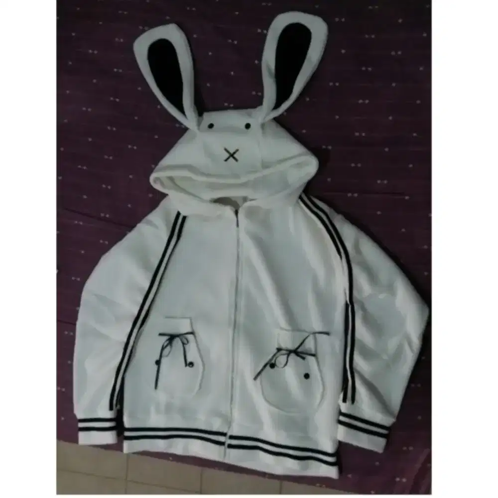 Jaket Hoodie Kuping Kelinci