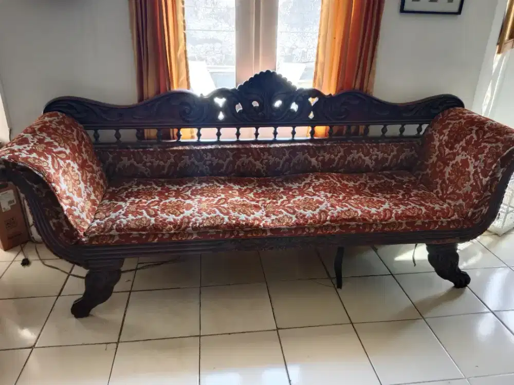 Sofa jati kuno antik