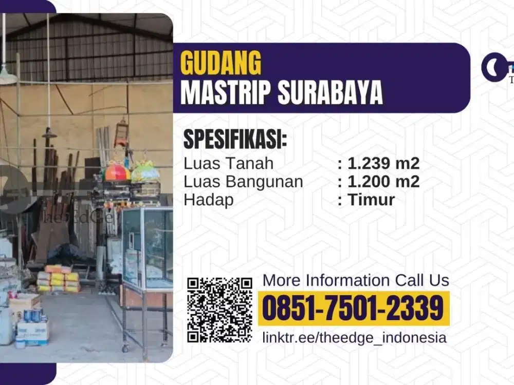 Jual Gudang Mastrip Kedurus Karang Pilang Surabaya - The EdGe