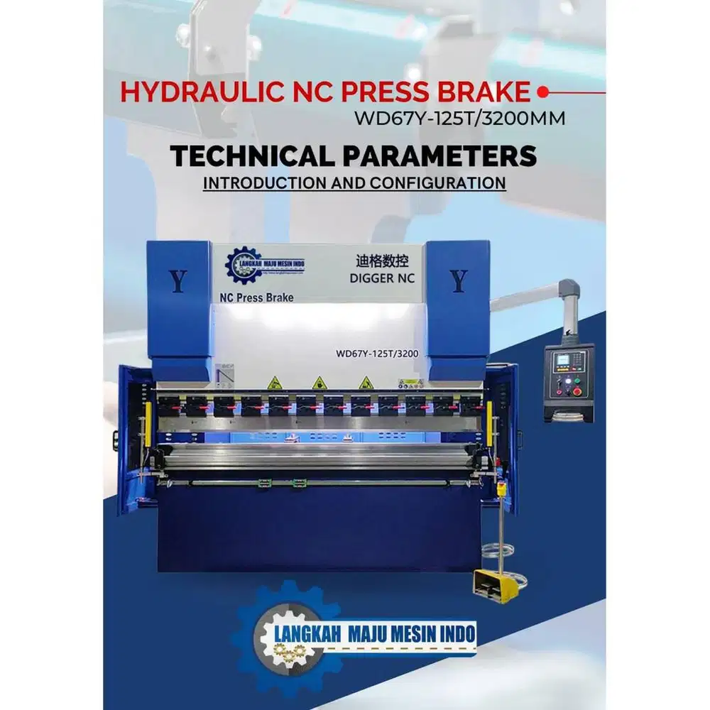 DIGGER NC E21 Hydraulic Press Brake Bending Machine 125Tx3200mm