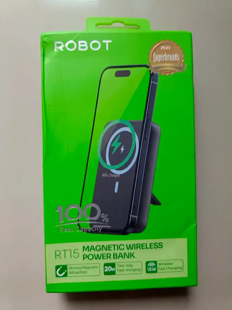 Powerbank ROBOT Magnetic Magsave 20w FAST charging 10000mAH RT15 ori