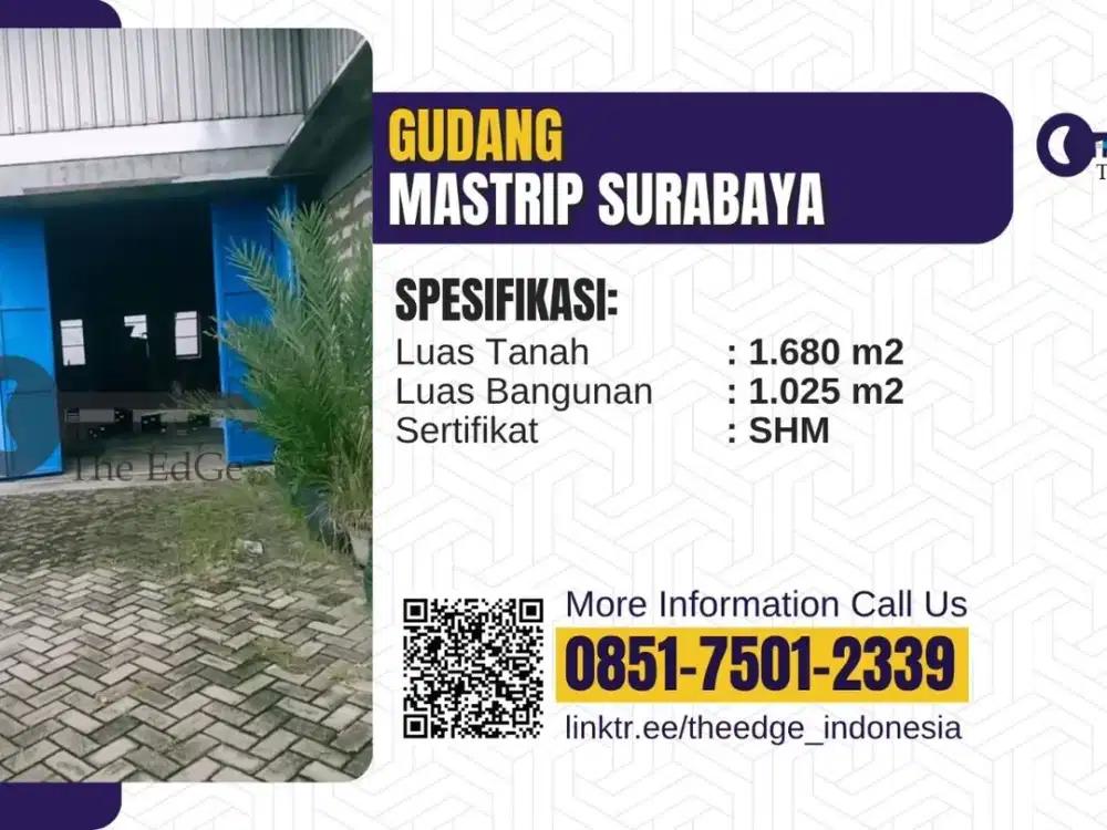 Jual Gudang Raya Mastrip Surabaya  - Surabaya